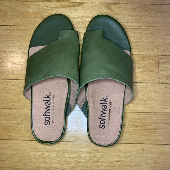 SoftWalk Corsica Sandal in Dark Olive - Size 6.5W - Picture 4 of 11
